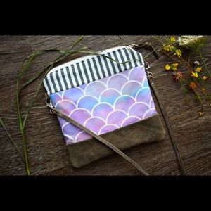 Mermaid genuine leather crossbody